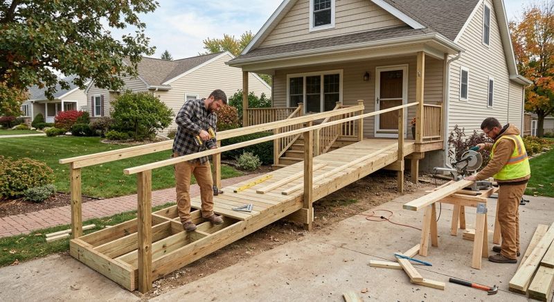 Porch Ramp Construction in Wilmington, NC